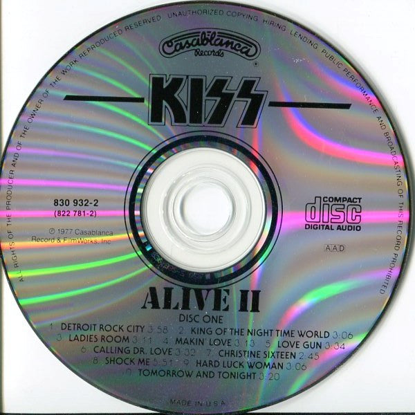 Kiss - Alive II (2xCD) | Near Mint (NM) Near Mint (NM)-