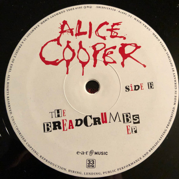 Alice Cooper (2) - The Breadcrumbs EP (10" VINYL) | Near Mint (NM or M-) Near Mint (NM)-