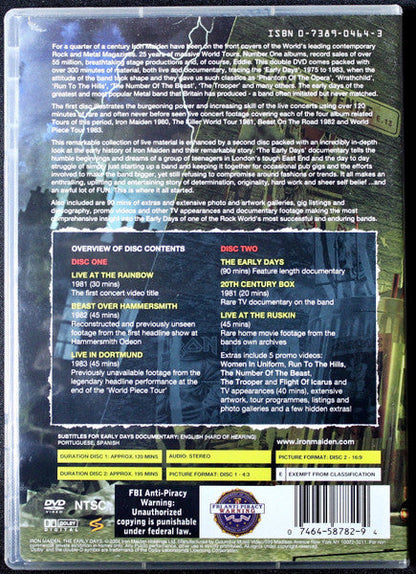 Iron Maiden - The History Of Iron Maiden Part 1: The Early Days (DVD) |-