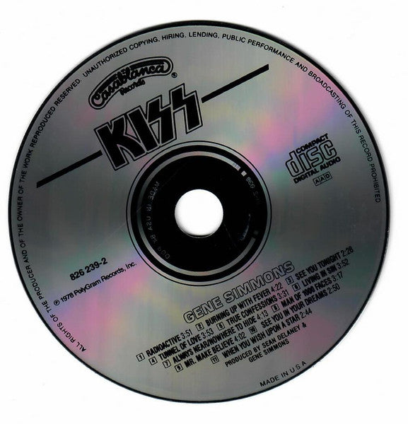 Kiss - Gene Simmons ( CD) | Near Mint (NM) Near Mint (NM)-