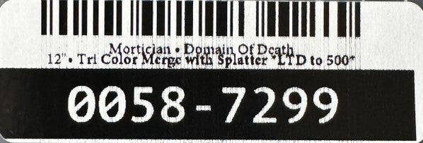 Mortician - Domain Of Death (VINYL) | Near Mint (NM) Near Mint (NM)-