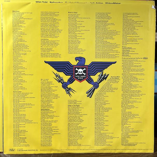 W.A.S.P. - The Last Command (VINYL) | Near Mint (NM or M-)-