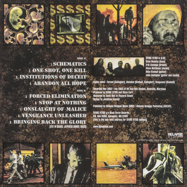 Dying Fetus - Stop At Nothing (VINYL) | Near Mint (NM) Near Mint (NM)-