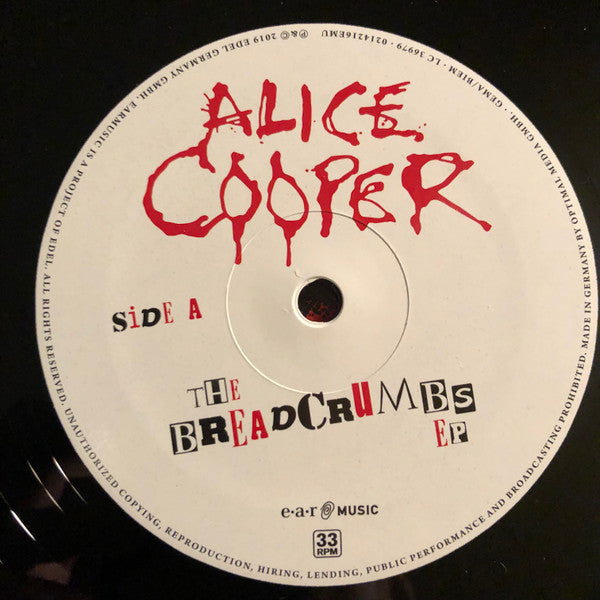 Alice Cooper (2) - The Breadcrumbs EP (10" VINYL) | Near Mint (NM or M-) Near Mint (NM)-