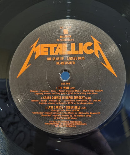 Metallica - The $5.98 E.P. - Garage Days Re-Revisited | Mint (M) Mint (M)-