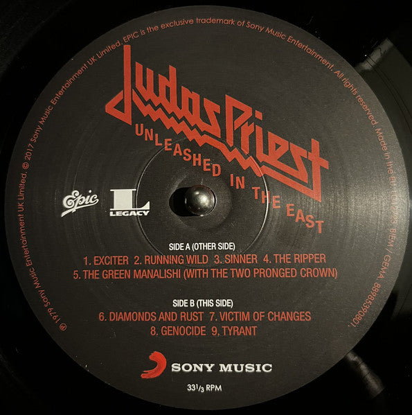 Judas Priest - Unleashed In The East (Live In Japan) (VINYL) | Near Mint (NM) Near Mint (NM)-