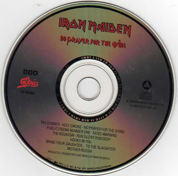 Iron Maiden - No Prayer For The Dying (CD) | Near Mint (NM or M-)-