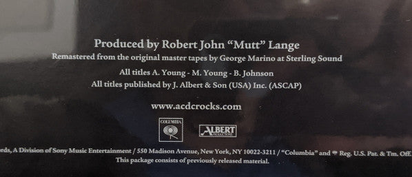 AC/DC - Back In Black (VINYL) | Near Mint (NM) Near Mint (NM)-