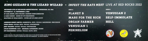 King Gizzard And The Lizard Wizard - Infest The Rats Nest (Live At Red Rocks 2022) (VINYL) | Near Mint (NM) Mint (M)-