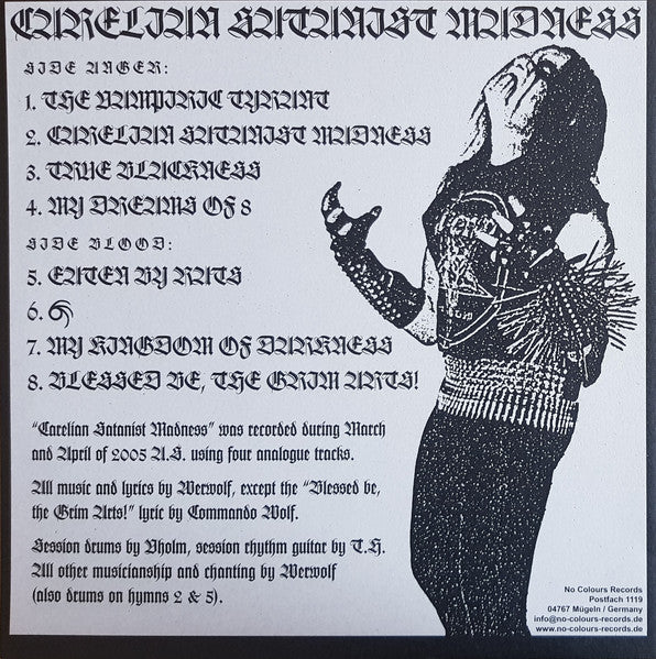 Satanic Warmaster - Carelian Satanist Madness (VINYL) | Near Mint (NM) Near Mint (NM)-