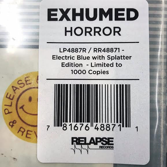 Exhumed - Horror (VINYL) | Near Mint (NM) Mint (M)-