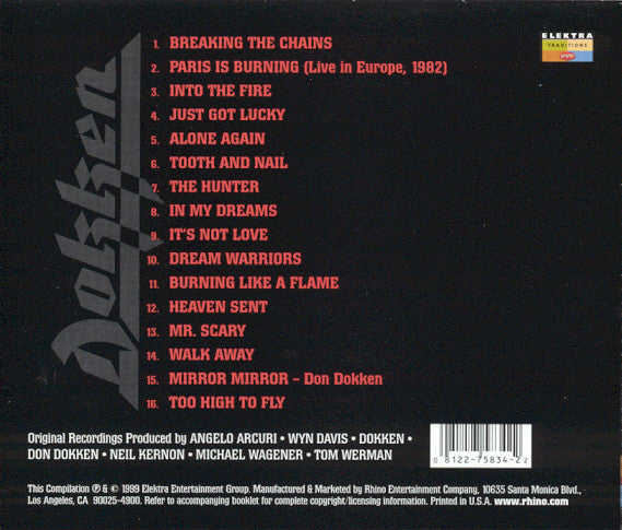 Dokken - The Very Best Of Dokken (CD) | Near Mint (NM) Near Mint (NM)-