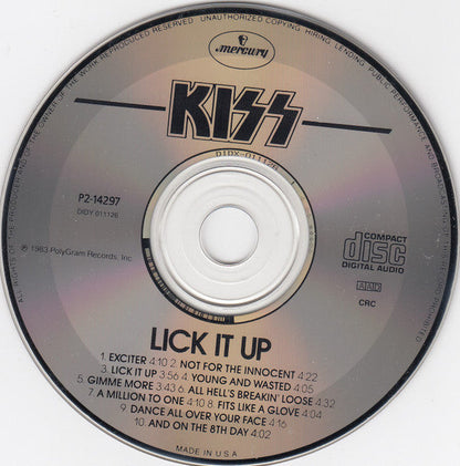 Kiss - Lick It Up (CD) | Near Mint (NM) Near Mint (NM)-
