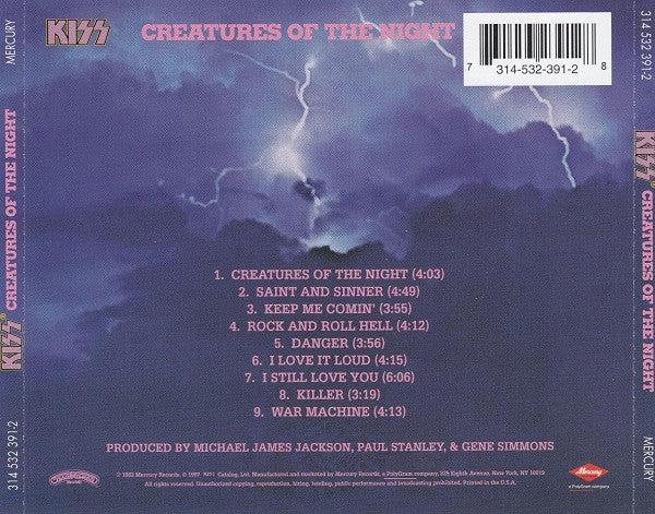 KISS - Creatures Of The Night (CD) | Near Mint (NM) Near Mint (NM)-