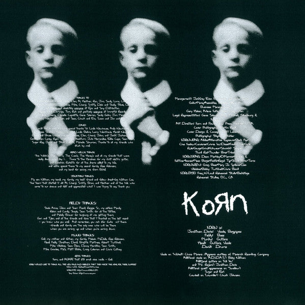 Korn - Life Is Peachy (180G VINYL LP) | Near Mint (NM or M-) Near Mint (NM)-
