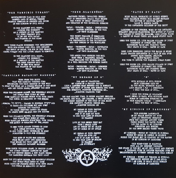 Satanic Warmaster - Carelian Satanist Madness (VINYL) | Near Mint (NM) Near Mint (NM)-