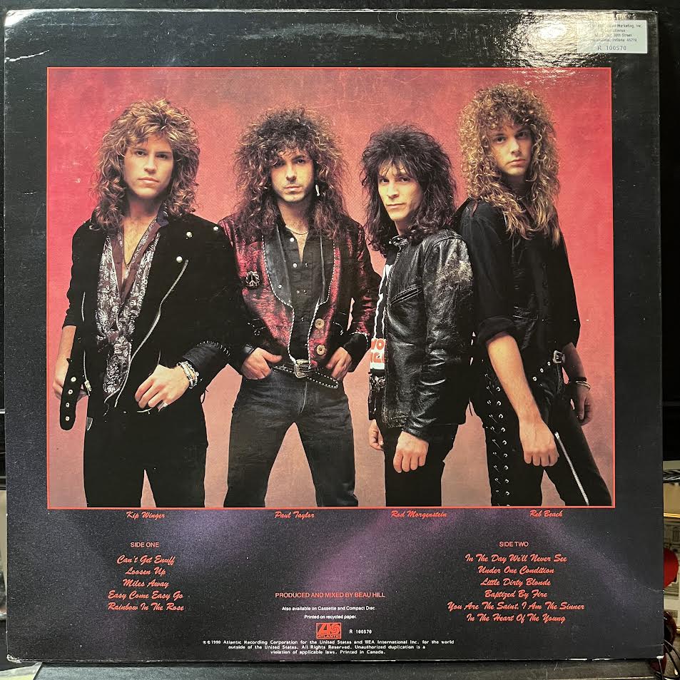 Winger - In The Heart Of The Young (VINYL) | Near Mint (NM or M-)-