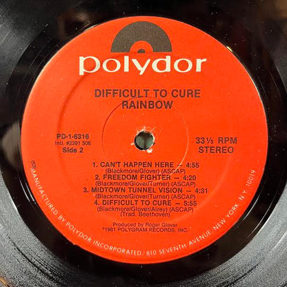 Rainbow - Difficult To Cure (VINYL) | Excellent (EX)-