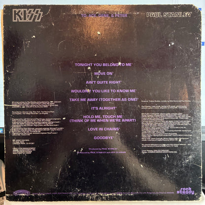 Kiss - Paul Stanley (VINYL) *W/ POSTER* | Very Good Plus (VG+) Very Good (VG)-