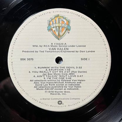 Van Halen - Van Halen (VINYL) | Very Good Plus Plus (VG++)-