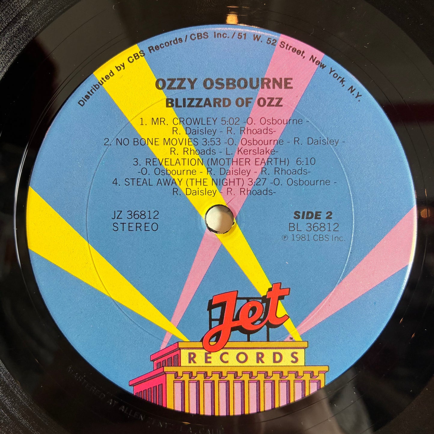 Ozzy Osbourne - Blizzard Of Ozz (VINYL) | Very Good Plus (VG+) Very Good Plus (VG+)-