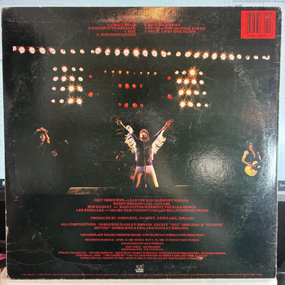 Ozzy Osbourne - Blizzard Of Ozz (VINYL) | Very Good Plus (VG+) Very Good Plus (VG+)-