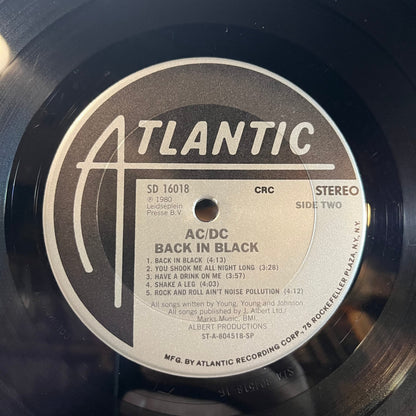 AC/DC - Back In Black (VINYL) | Very Good (VG)-