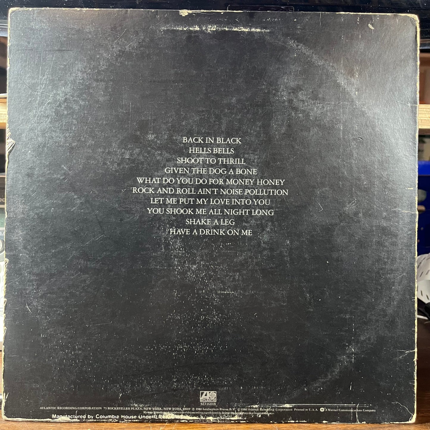 AC/DC - Back In Black (VINYL) | Very Good (VG)-