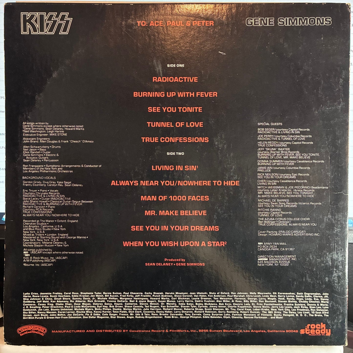 Kiss - Gene Simmons (VINYL) *NO POSTER* | Very Good Plus (VG+) Very Good Plus (VG+)-