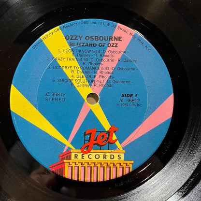 Ozzy Osbourne - Blizzard Of Ozz (VINYL) | Very Good Plus (VG+) Very Good (VG)-