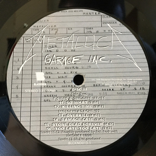 Metallica - Garage Inc. | Mint (M) Mint (M)-