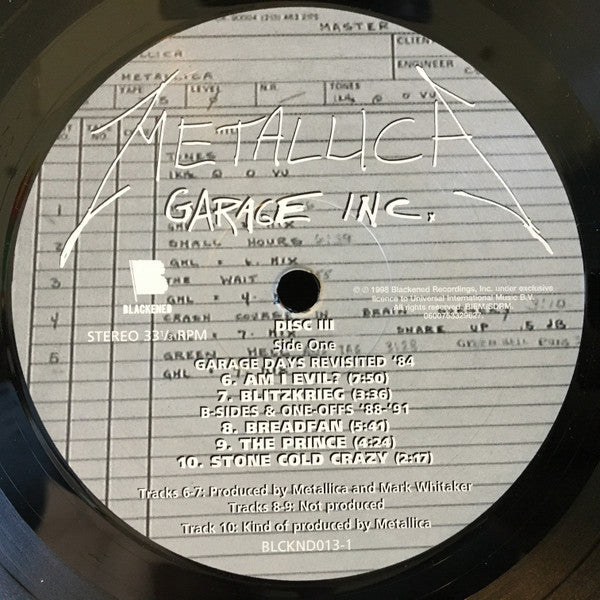 Metallica - Garage Inc. | Mint (M) Mint (M)-