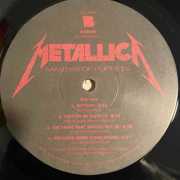 Metallica - Master Of Puppets (180 GRAM VINYL) | Mint (M) Mint (M)-