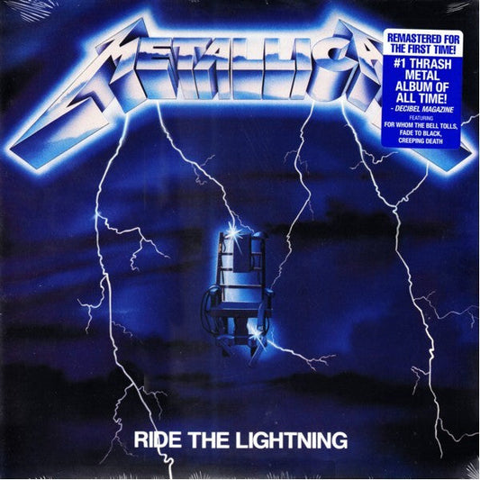 Metallica Ride The Lightning Blackened LP, Album, RE, RM Mint (M) Mint (M)-