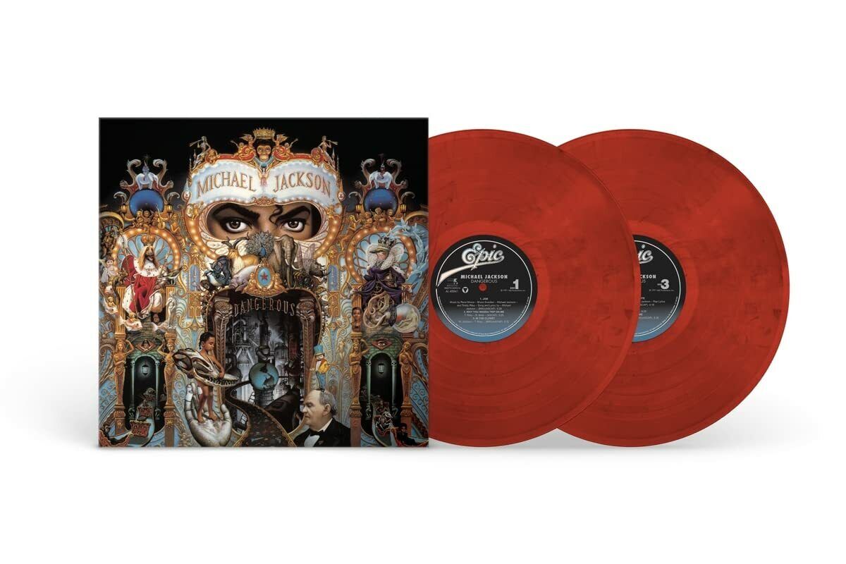 Michael Jackson - Dangerous (RED & BLACK SWIRL VINYL) | Mint (M) Mint (M)-