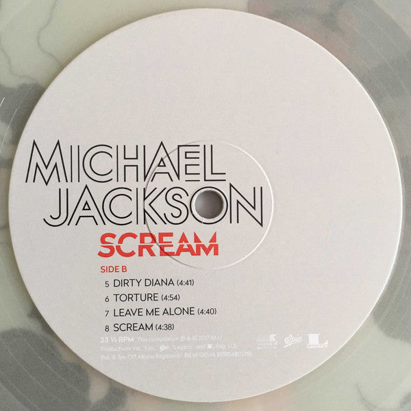 Michael Jackson - Scream (GLOW IN THE DARK + BLUE SPLATTER VINYL 2LP) | Mint (M) Mint (M)-