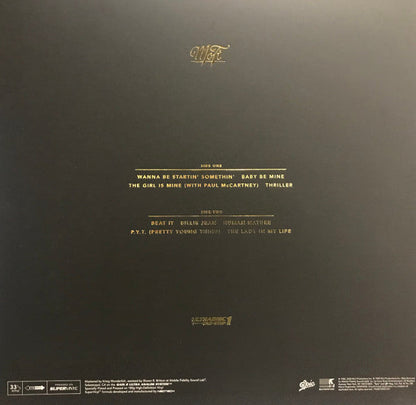 Michael Jackson Thriller Mobile Fidelity Sound Lab, Epic, MJJ Productions LP, Album, Ltd, Num, RE, RM, S/Edition, 180 Mint (M) Mint (M)-