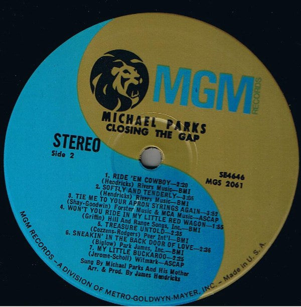 Michael Parks (3) - Closing The Gap | Very Good Plus (VG+) Very Good Plus (VG+)-