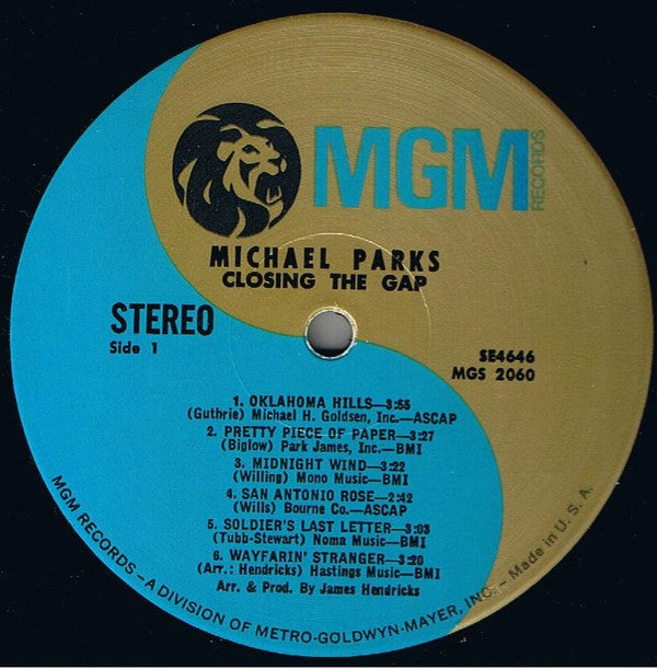 Michael Parks (3) - Closing The Gap | Very Good Plus (VG+) Very Good Plus (VG+)-