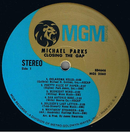 Michael Parks (3) - Closing The Gap | Very Good Plus (VG+) Very Good Plus (VG+)-