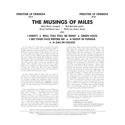 Miles Davis All Stars - The Musings Of Miles (Original Jazz Classics Series) (180g VINYL) | Mint (M) Mint (M)-