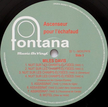 Miles Davis - Ascenseur Pour L'Échafaud (Lift To The Scaffold) | Mint (M) Mint (M)-