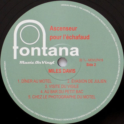 Miles Davis - Ascenseur Pour L'Échafaud (Lift To The Scaffold) | Mint (M) Mint (M)-