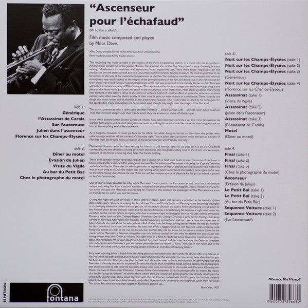 Miles Davis - Ascenseur Pour L'Échafaud (Lift To The Scaffold) | Mint (M) Mint (M)-