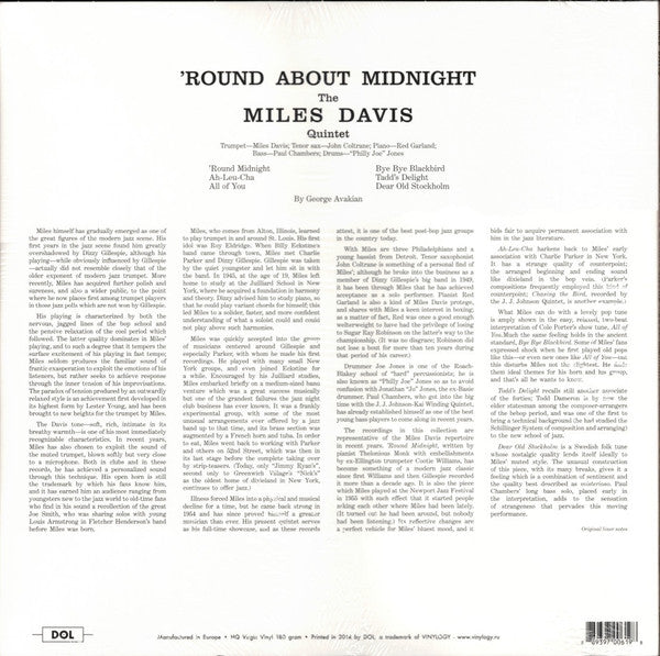 Miles Davis - Round About Midnight | Mint (M) Mint (M)-