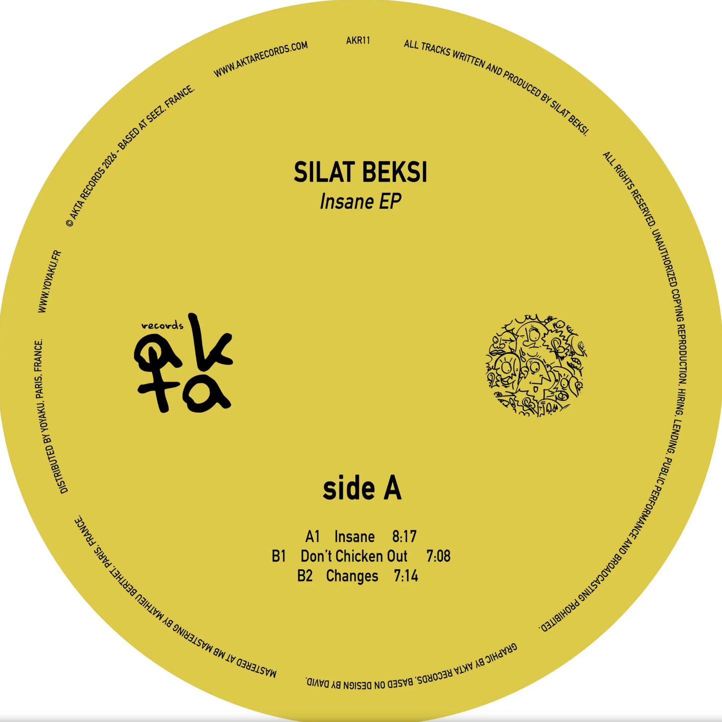 Silat Beksi - (PRESALE 7/11/26) Insane EP (VINYL) | Mint (M) Mint (M)-