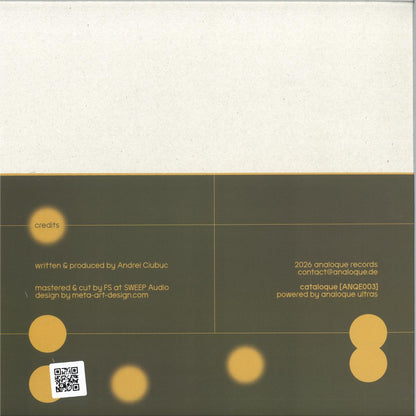 Andrei Ciubuc - House Mi (VINYL 12" analoque ANQE003 2026) | NEW-
