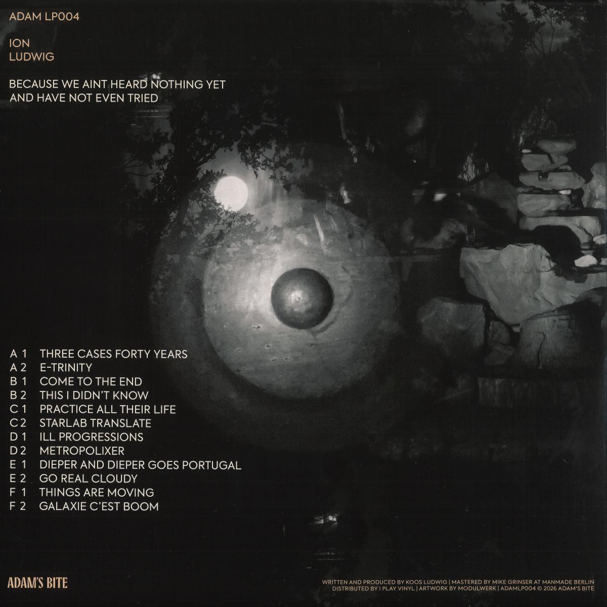 Ion Ludwig - Because We Aint Heard Nothing Yet And Have Not Even Tried (VINYL 3xLP Adams Bite ADAMLP04) | NEW Mint (M) Mint (M)-