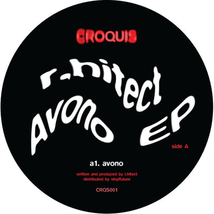 r.hitect - (PRESALE TBD) Avono EP (VINYL 12" Croquis CRQS001) | NEW Mint (M) Mint (M)-