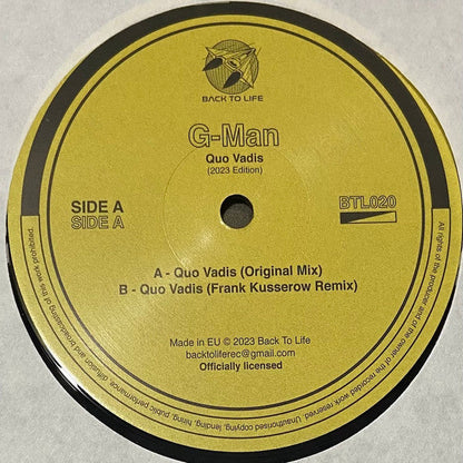G-Man - Quo Vadis (VINYL) | Mint (M) Generic-